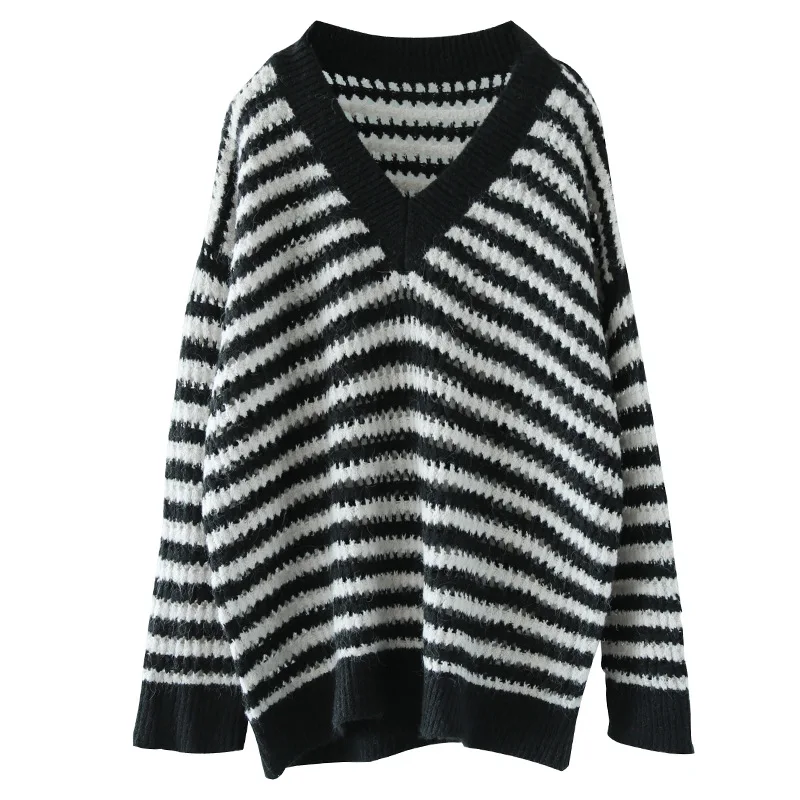 Женский свитер осень зима вязанный выдолбленный пуловер 2019 новые женские топы