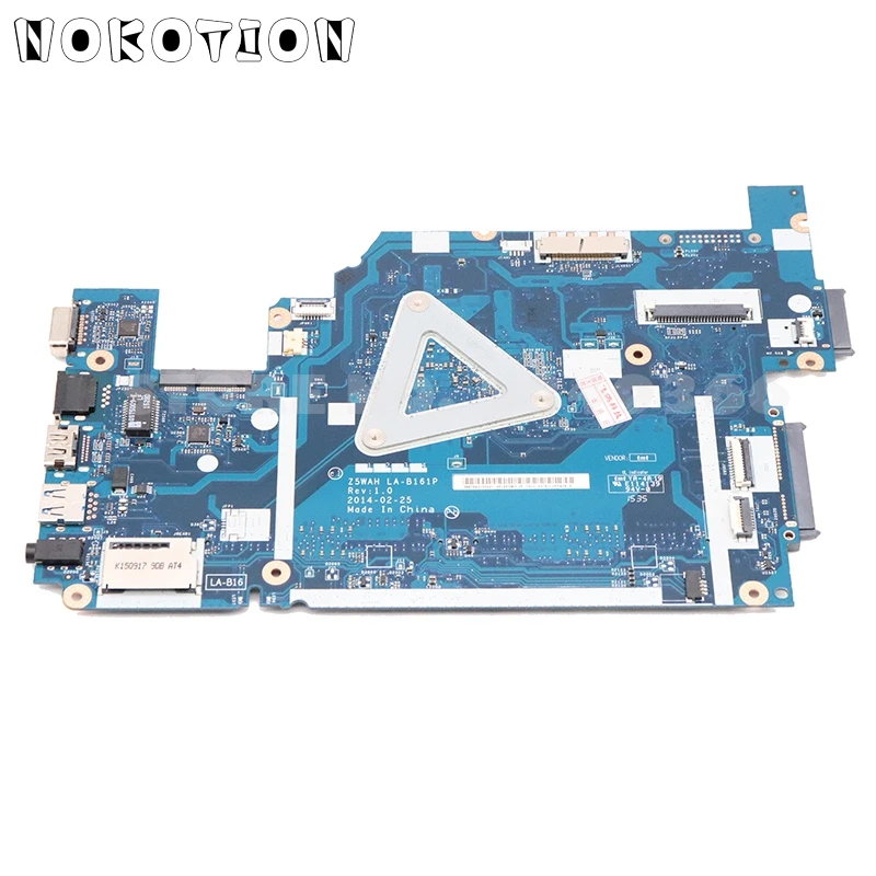 NOKOTION NBV9M11001 NB.V9M11.001 для ноутбука Acer aspire E1 571 P256 E5 материнская плата Z5WAH LA B161P ЦП DDR3L|z5wah