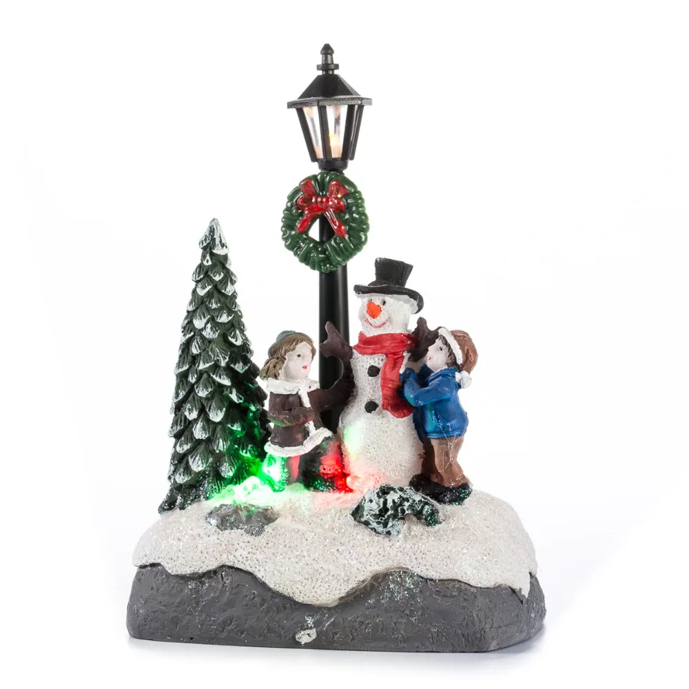 Innodept12 светодиодное освещение Рождественская кукла Фигурка крошечные декорации