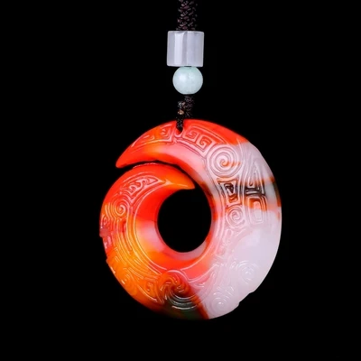 

Exquisite Ancient Dragon Jade Pendant