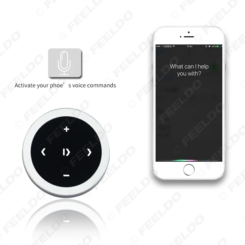 FEELDO новейший умный Bluetooth руль дистанционное управление Поддержка музыки SIRI
