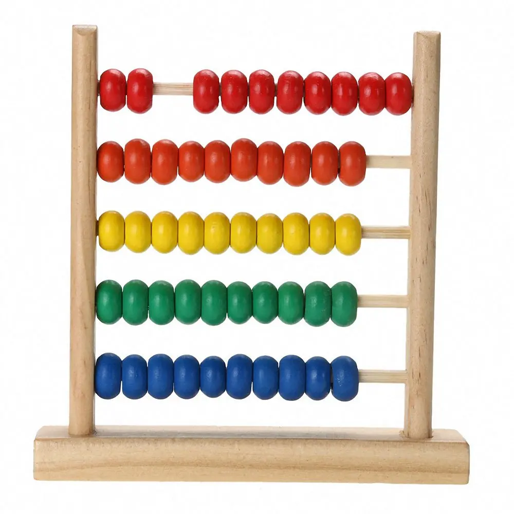 Монтессори PlasticAbacus Развивающие игрушки для детей обучения математическое число