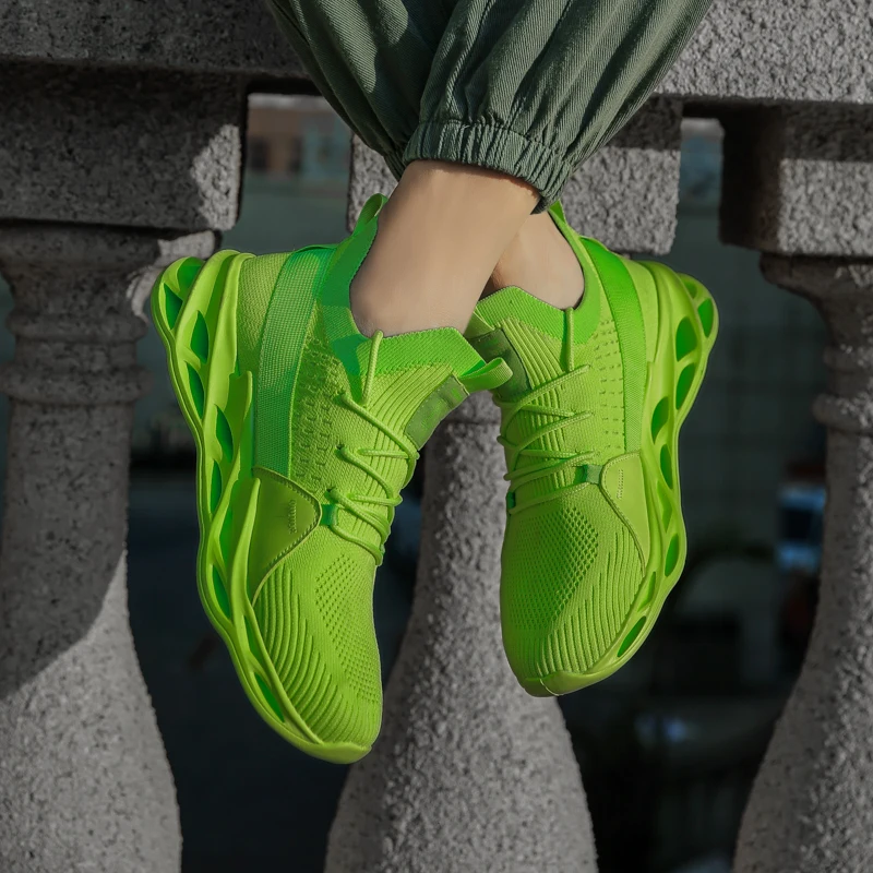 

Shock Absorption Sneakers Men Light Weight Running Shoes Air Soles Breathable Zapatos De Mujer High Quality Couple Sport Shoes