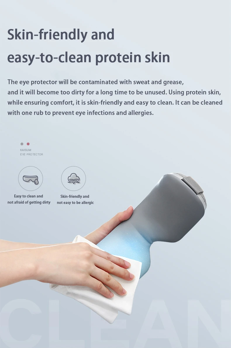 Умный массажер для глаз 6D с подушкой безопасности вибрирующий протеином и