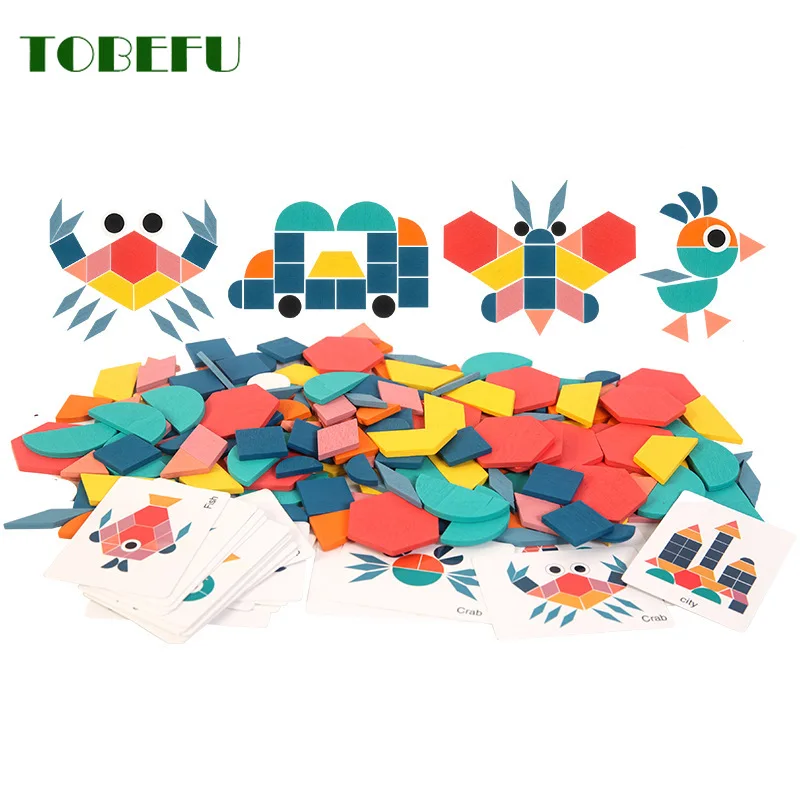 Деревянный 3D пазл Монтессори умная доска геометрические формы головоломки