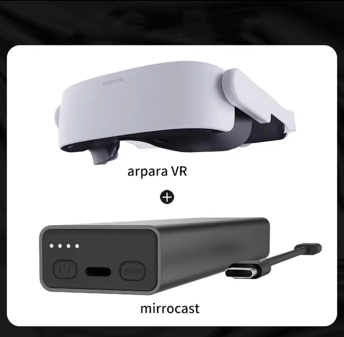 Arpara 5K Tethered VR Headset for phone PC VRchat Steam game consoles xbox one and more with 3D Immersive Cinema Experience |