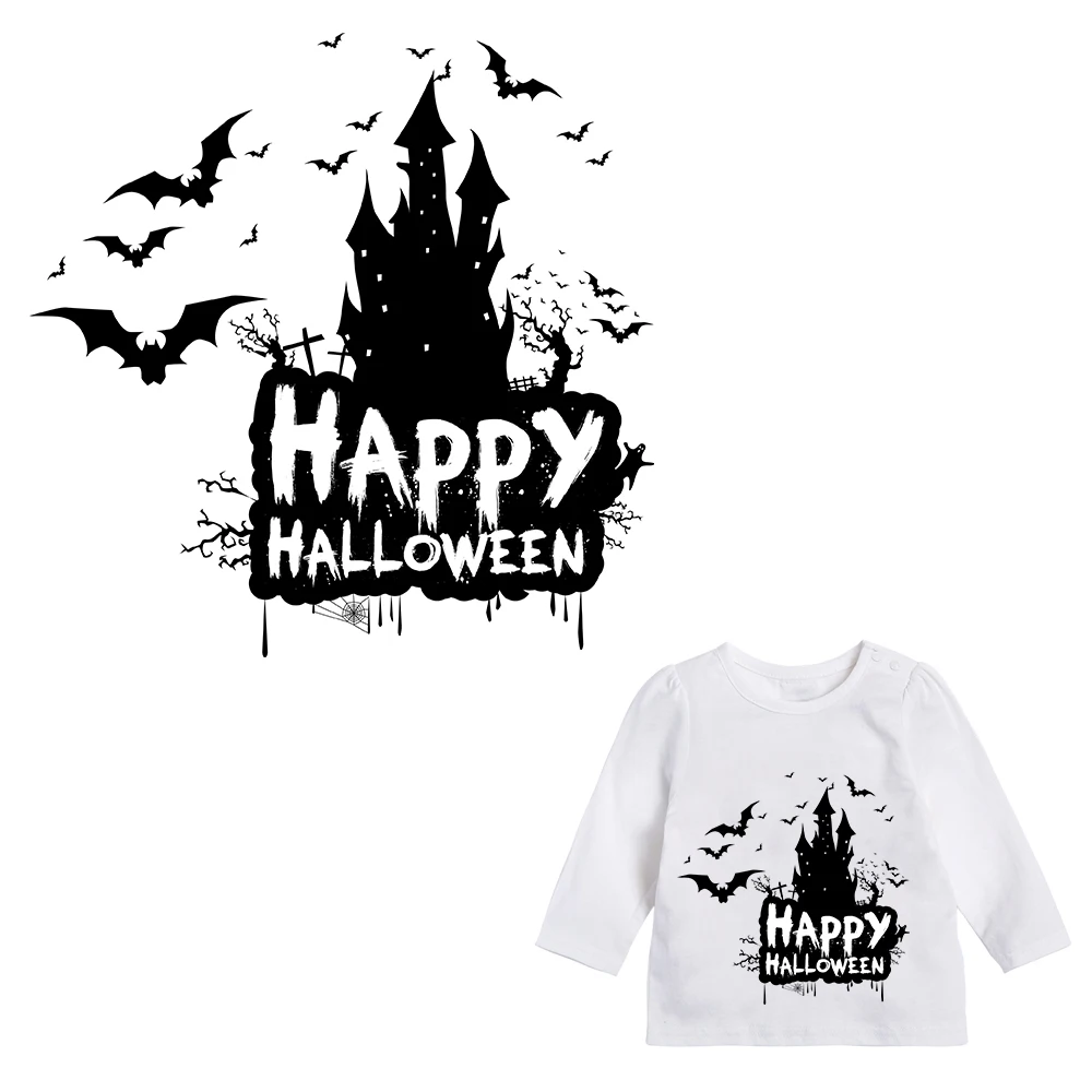 XC счастливый Хэллоуин фестиваль аппликации патчи для глажения передача патч