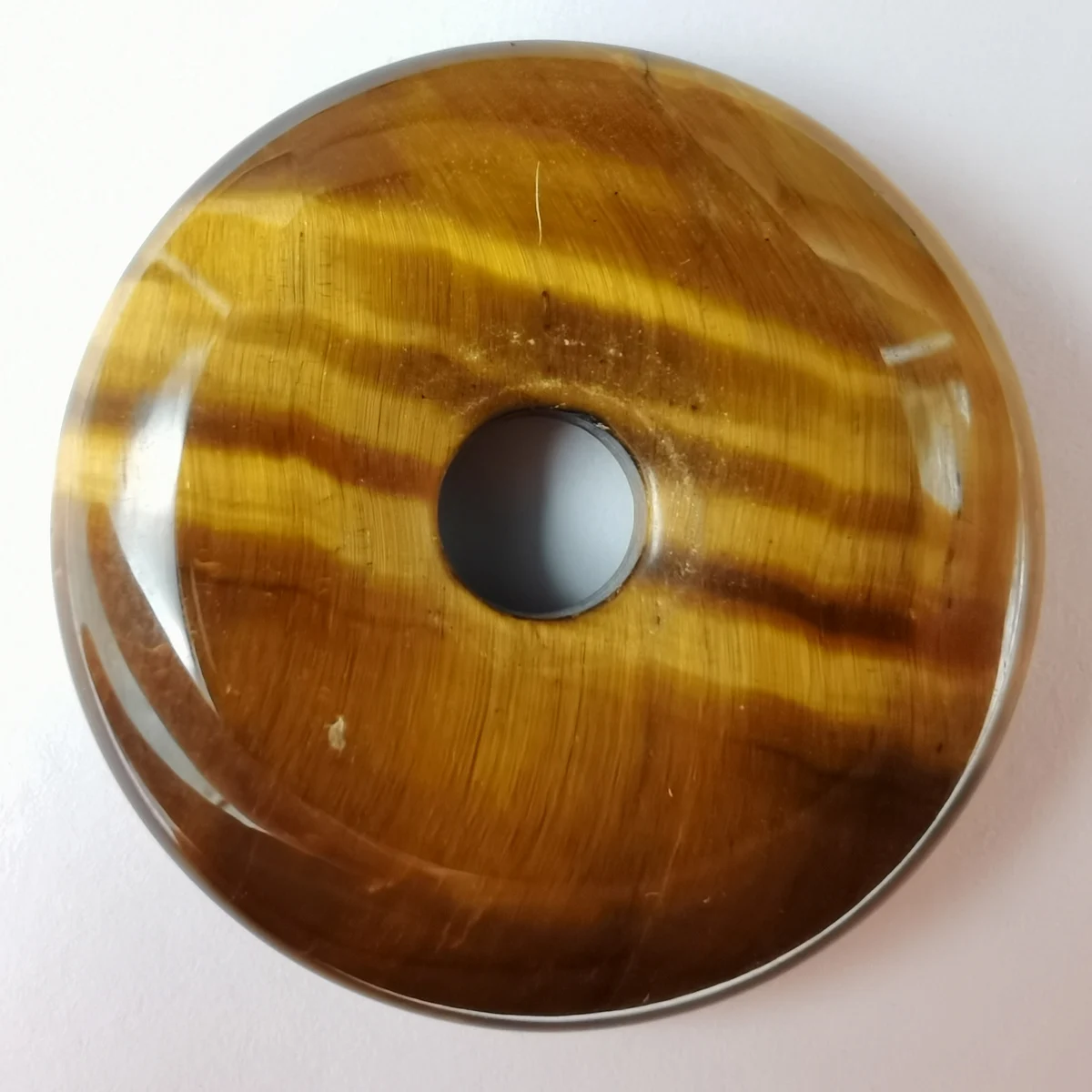 30 мм натуральный камень тигра драгоценный резная кнопка безопасности кулон