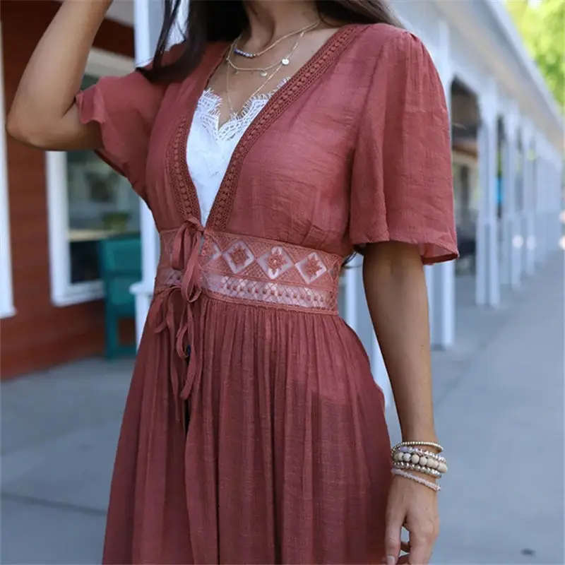 

Tunics for Beach Swimsuit Cover up Women Swimwear Long Kaftan Beach Cover up Beachwear Pareo Beach Dress Saida de Praia #Q528