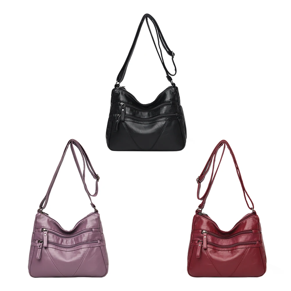 

Повседневный женский кошелек через плечо, Портативная сумка из искусственной кожи с несколькими карманами, модная Изысканная сумка для пок...