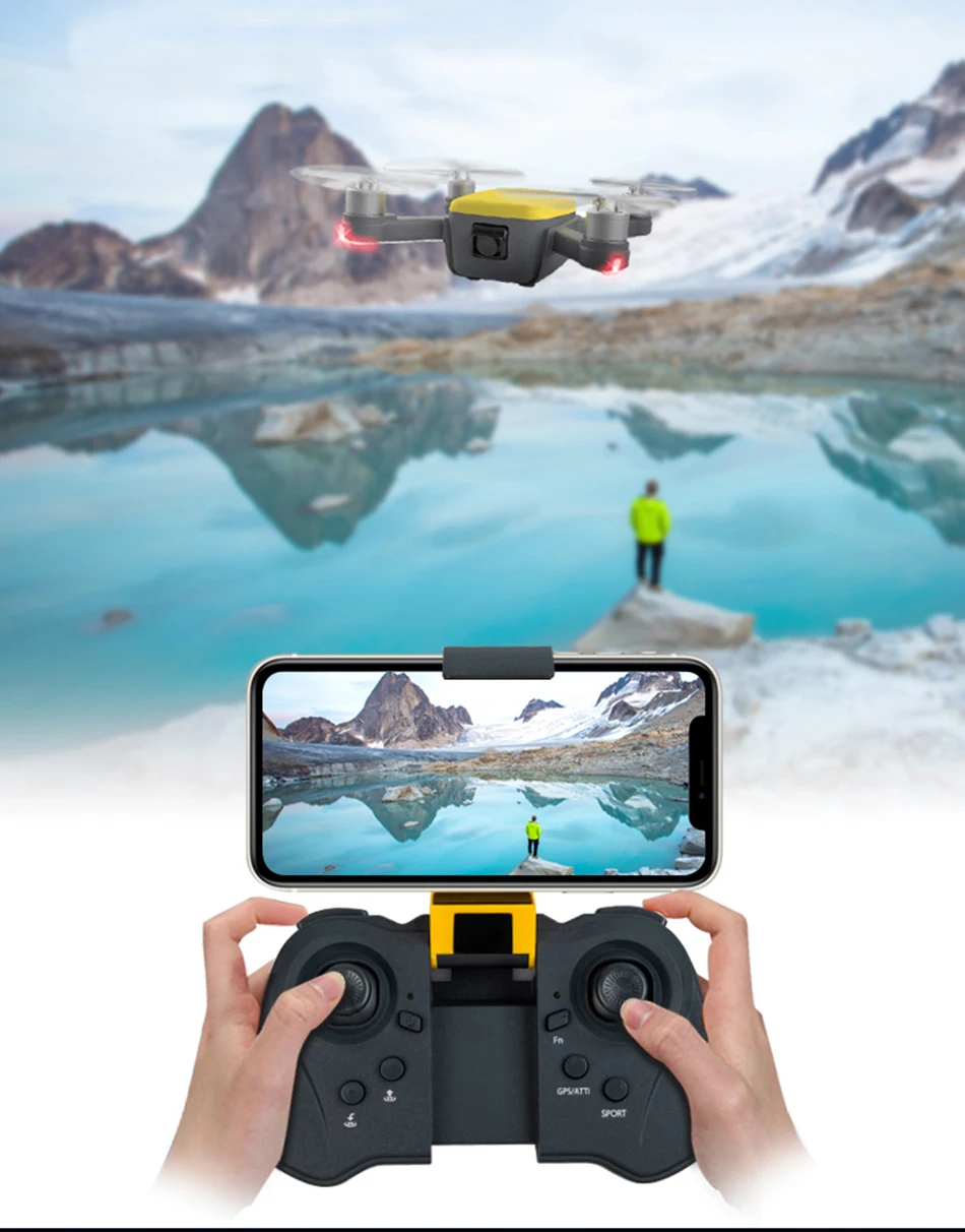 ZOAI Запуск Квадрокоптер Дрон с камерой gps 1080P FPV мини Радиоуправляемый Дрон бесщеточный мотор 5G WiFi передача воздушная камера