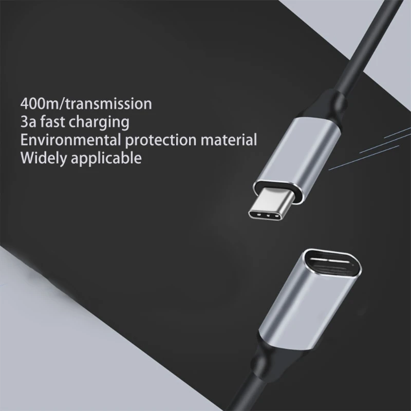 

Portable USB C Male to Female Extension Cable for mobile phone Tablet Charger