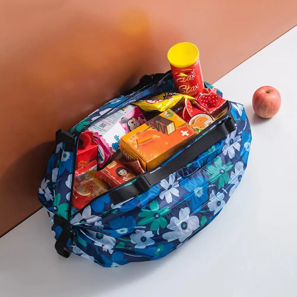 

Сумка для покупок, стильная нейлоновая сумка большой емкости с ручками, модная сумка для продуктов для повседневной жизни