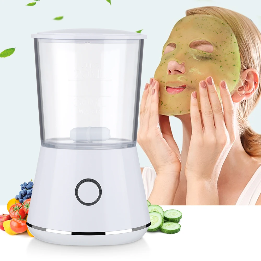 DIY MINI Face Mask Maker Machine Anti Wrinkle Age Patch Automatic Fruit Natural Vegetable Collagen Facial Treatment Beauty Tool | Красота и