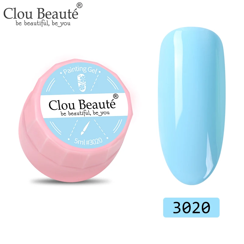 3020 Clou Beaute 72 цвета гель-краска УФ/светодиодный гель для ногтей замачиваемый дизайн ногтей светодиодный лак для ногтей УФ-гель для ногтей DIY Краска паук гель лак - Цвет: 3020