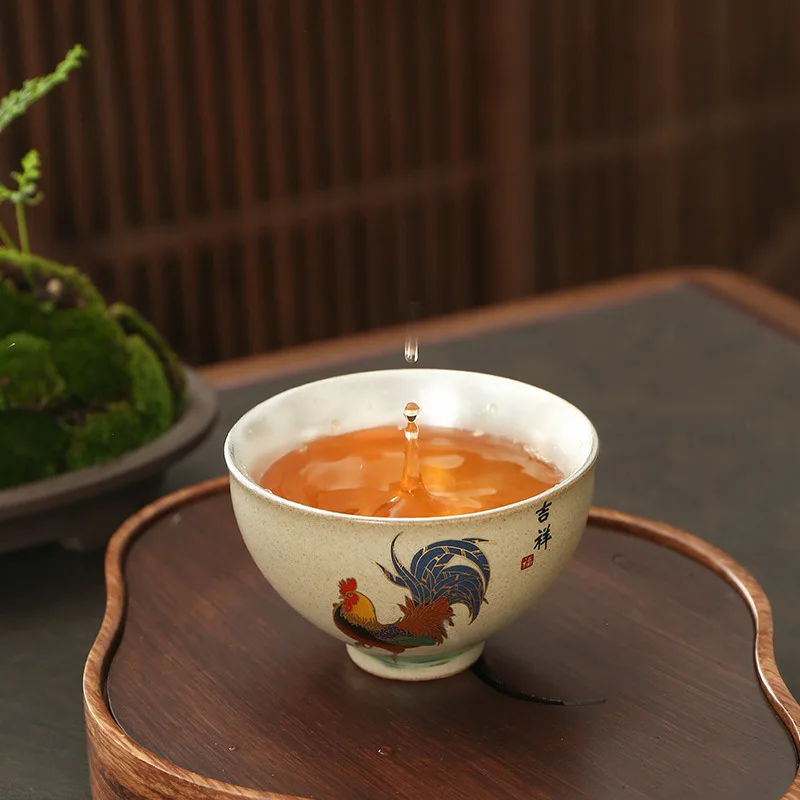 Чайная чашка кунг фу чайная мастер Одиночная чайный набор Серебряная чашка|Чашки
