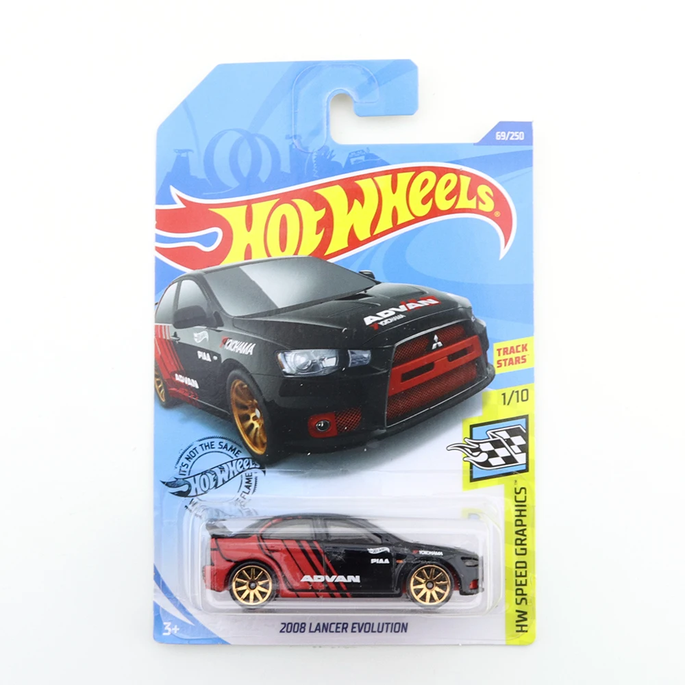 

2020-69 Hot Wheels 2008 LANCER EVOLUTION Mini Alloy Coupe 1/64 Metal Diecast Model Car Kids Toys Gift