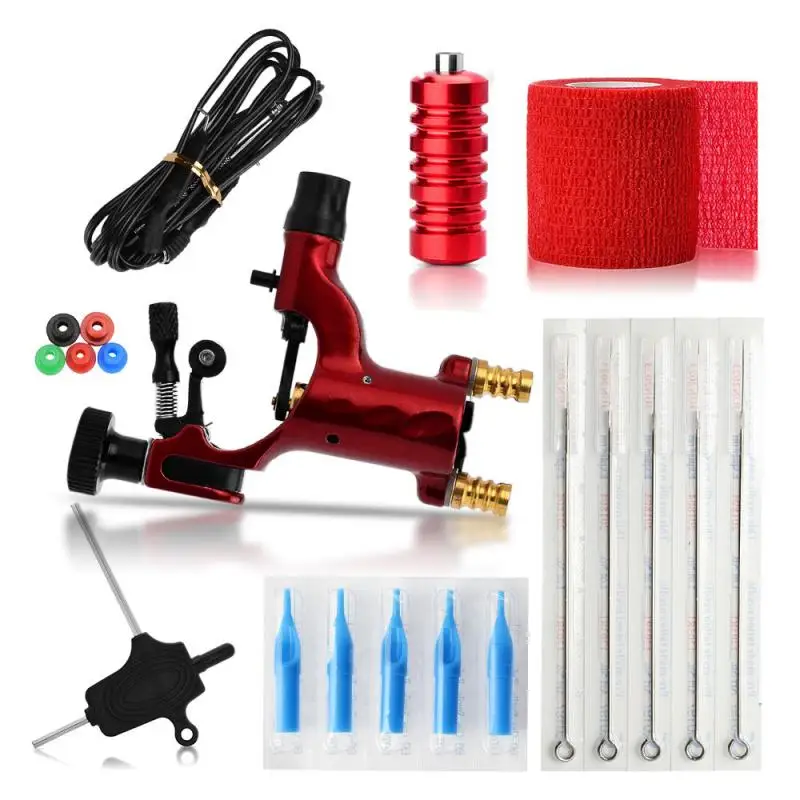

Tattoo Machine Kits Tattoo Power Supply Rotary Pen With Cartridges Needles Permanent Makeup Machine For Tattoo Beginners Artist