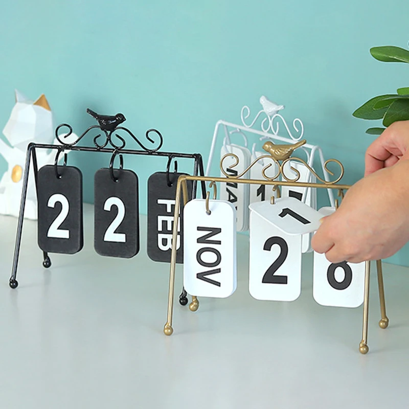Украшения флип календарь аксессуар дисплей в скандинавском стиле маленькая