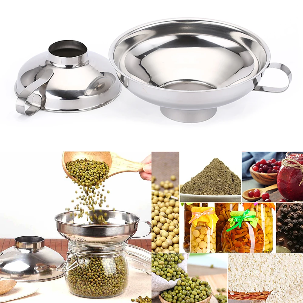 Кухонная кулинарная чашка воронка банка фильтр из нержавеющей стали кухонное