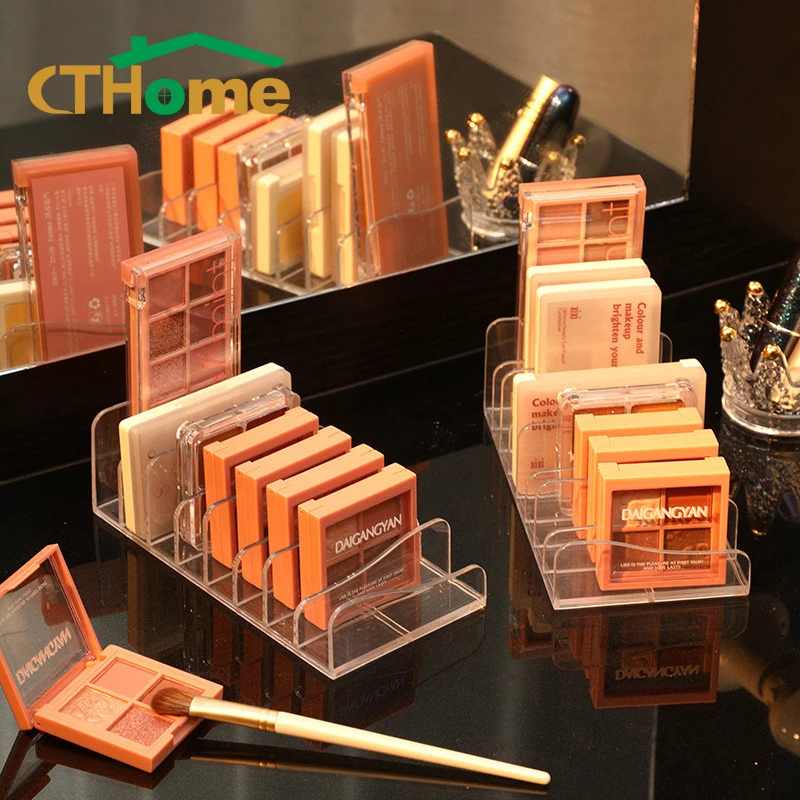 Акриловая Палитра для теней органайзер с 8 полами Прозрачный многослойный