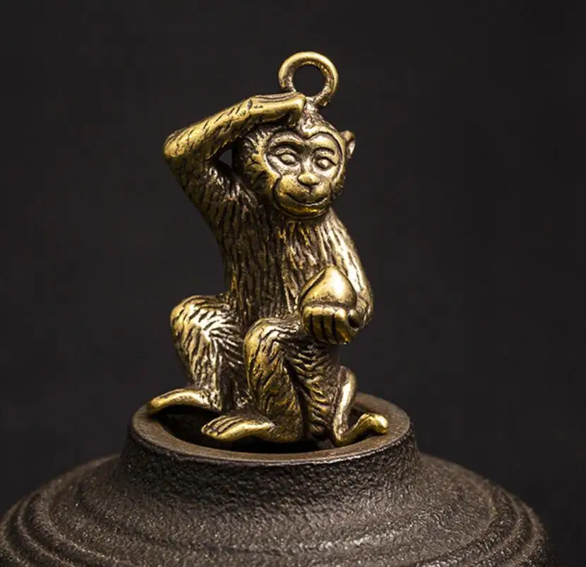 Маленькая бронзовая посуда из чистой меди креативные маленькие украшения ручной