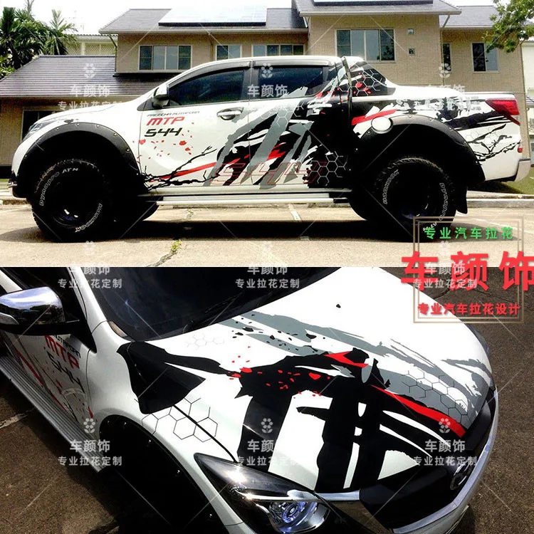 FOR Ford Raptor F150 pull flower body modification full car stickers racing modified |