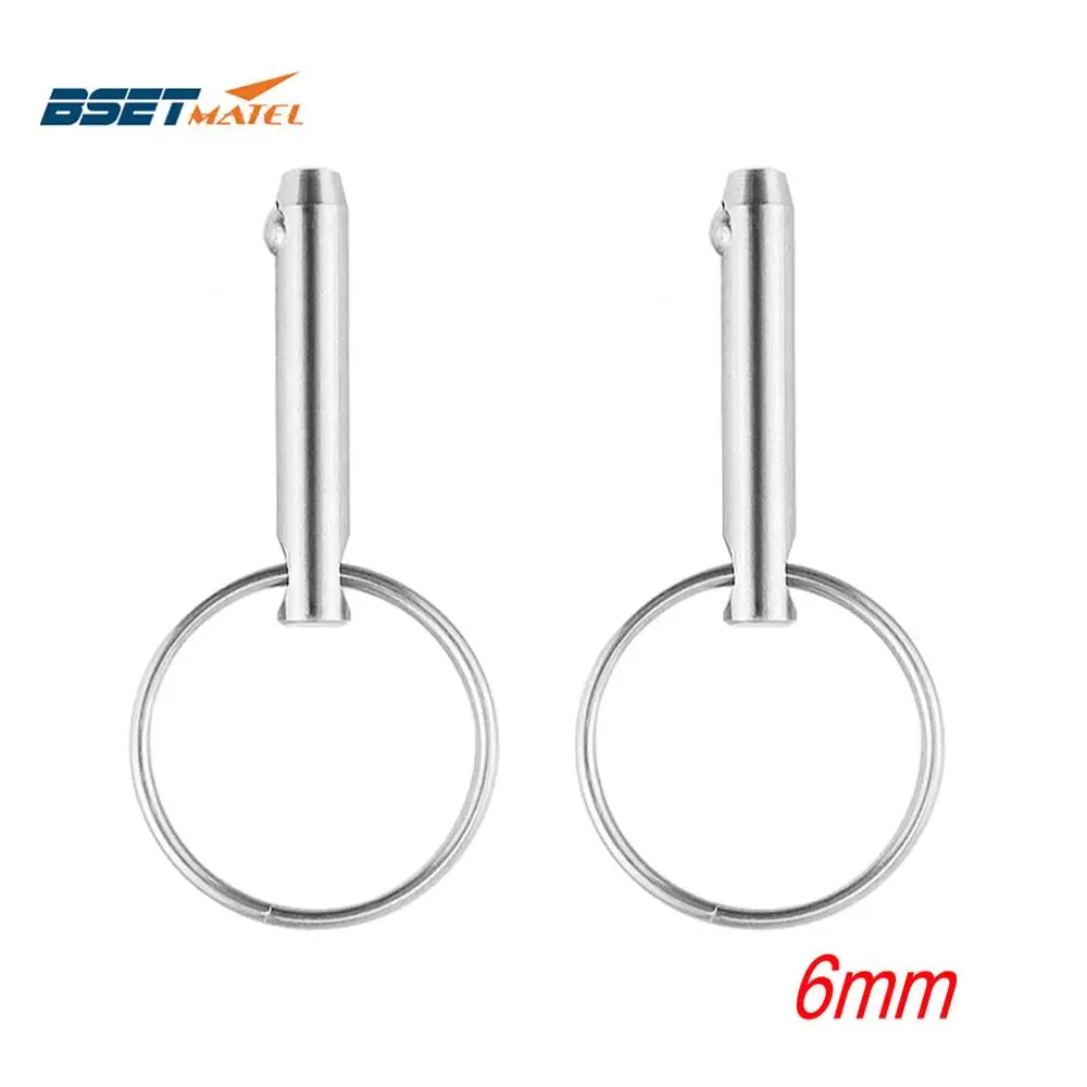 

2PCS 6mm 316 Stainless Steel Quick Release Ball Pin for Boat Bimini Top Deck Hinge Marine hardware Boat Accessories