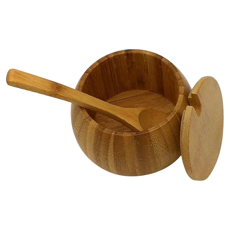 Топ кухня бамбуковый натуральный солонка Бытовая бутылка для специй с коробка