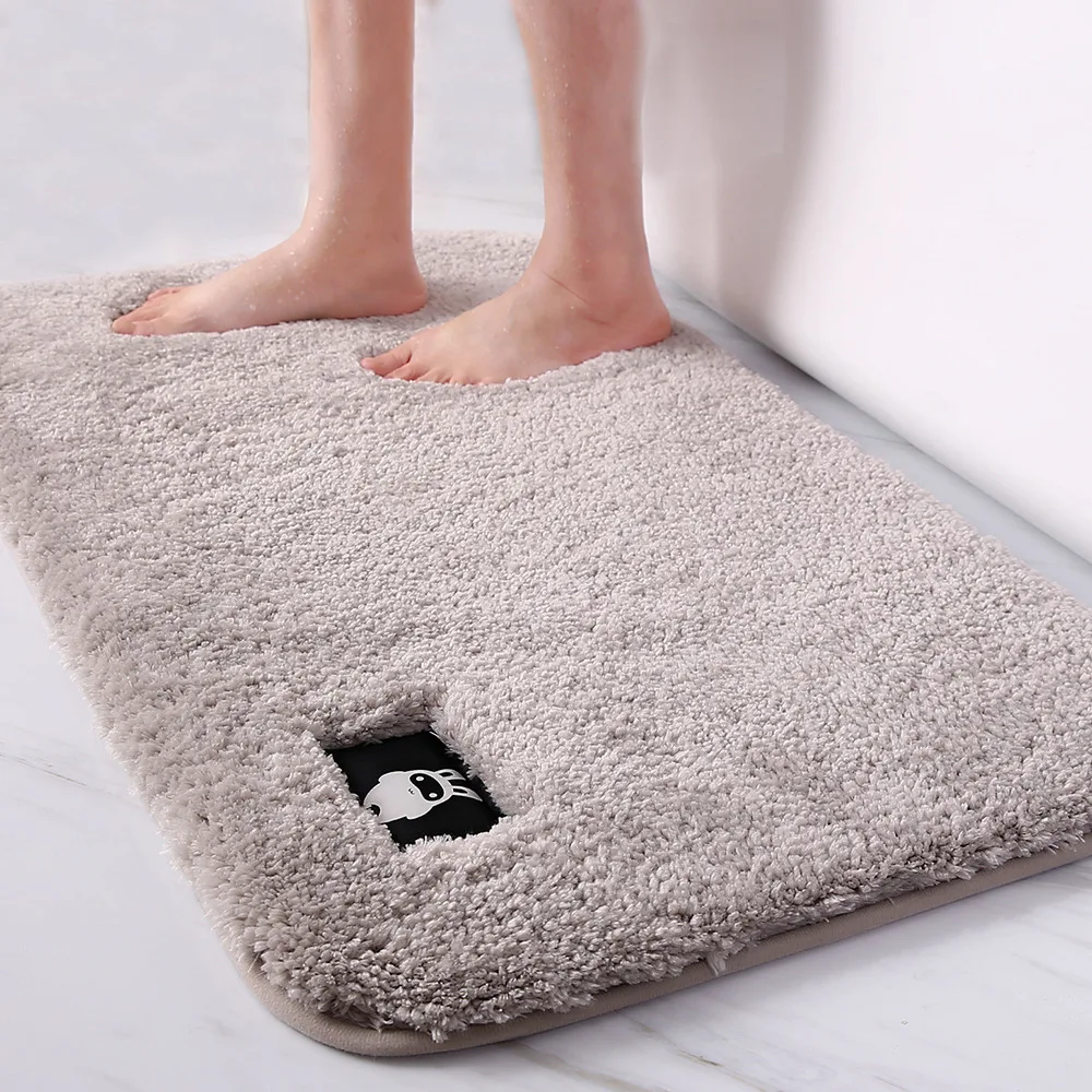 thick velvet super absorbent bathroom door mats non slip bedroom mats bathroom carpets kitchen mats free global shipping