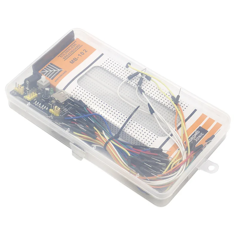 3 V/5V MB102 макет модуль питания + MB 102 830 точек Solderless Прототип макетная плата комплект
