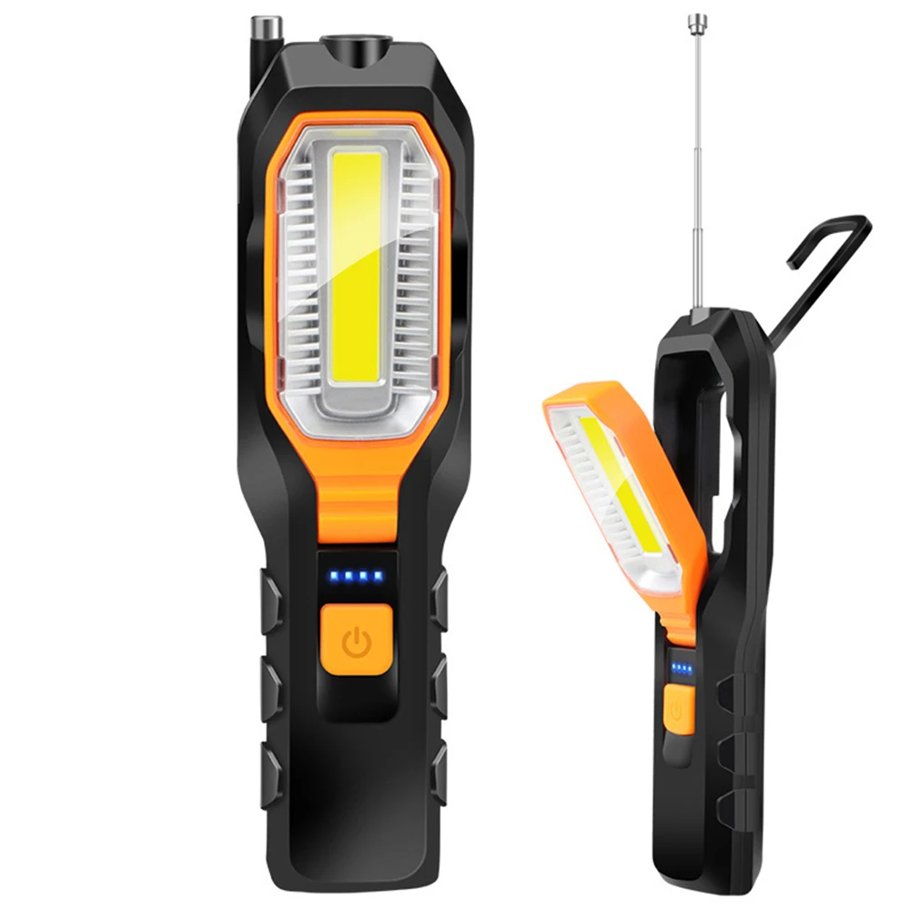 Портативная Рабочая лампа cob рабочий гибкий магнитный светильник с usb зарядкой