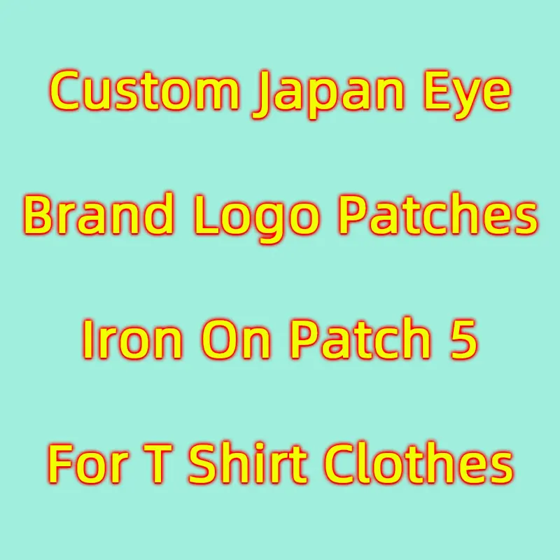 

Stripes on Clothes Brand Japan Eye Patches for Clothing Badges Stickers DIY Brand Logo Iron Patch Sew Patch Embroidered Applique