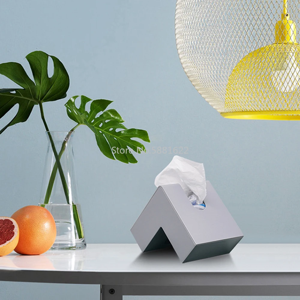 

Креативный скандинавский футляр для салфеток, бумажный контейнер, держатель, чехол для салфеток, современный Органайзер с обеих сторон, для...