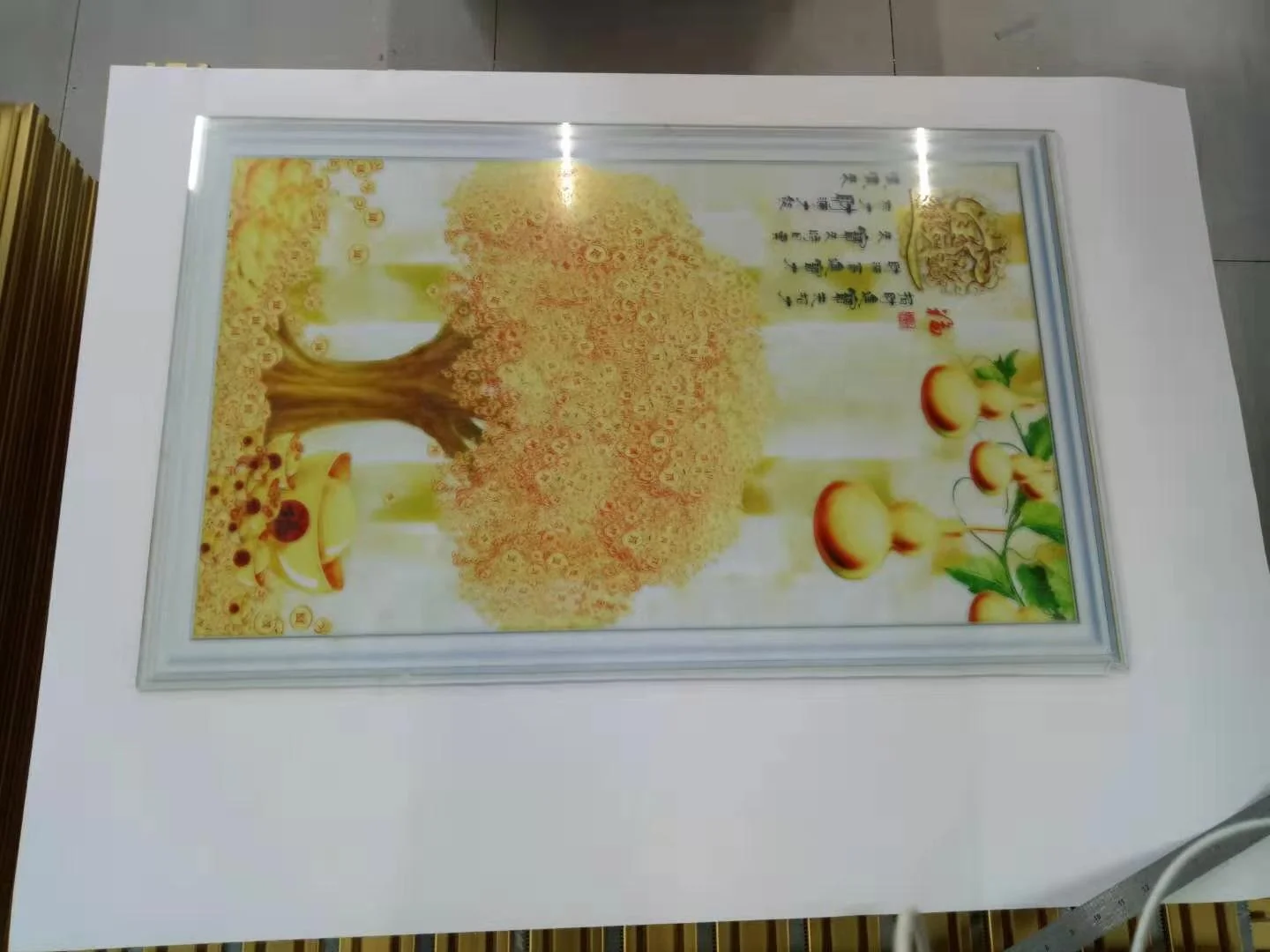 

Vertical UV Ink digital wall printing machine Environmental 3D Glass Background Wall Printer For Wall Mural