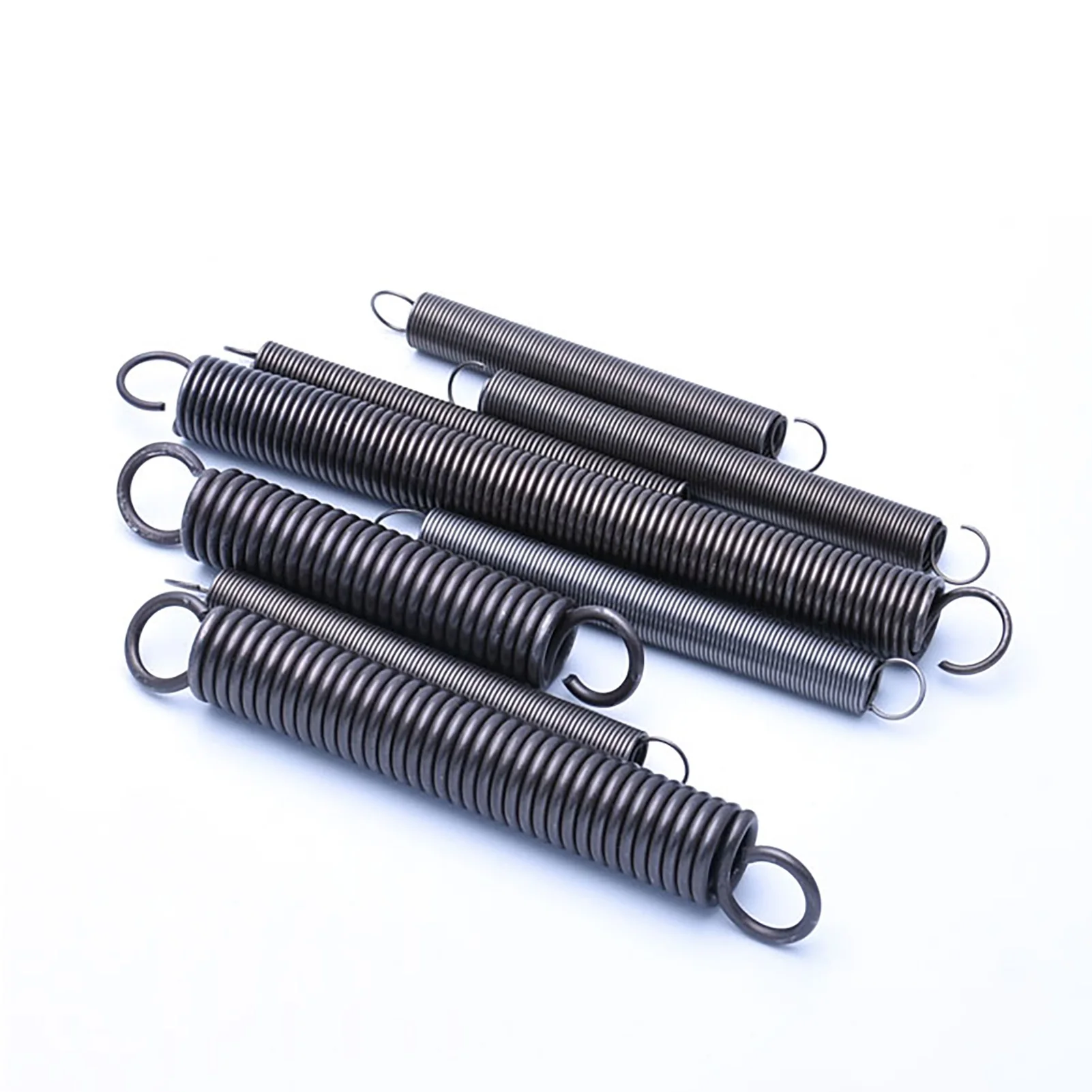 

5PCS, Wire Diameter 1.2mm, Outer Diameter 14mm, Length 35-90mm, Steel Small Dual Hook Tension Spring Extended Spring