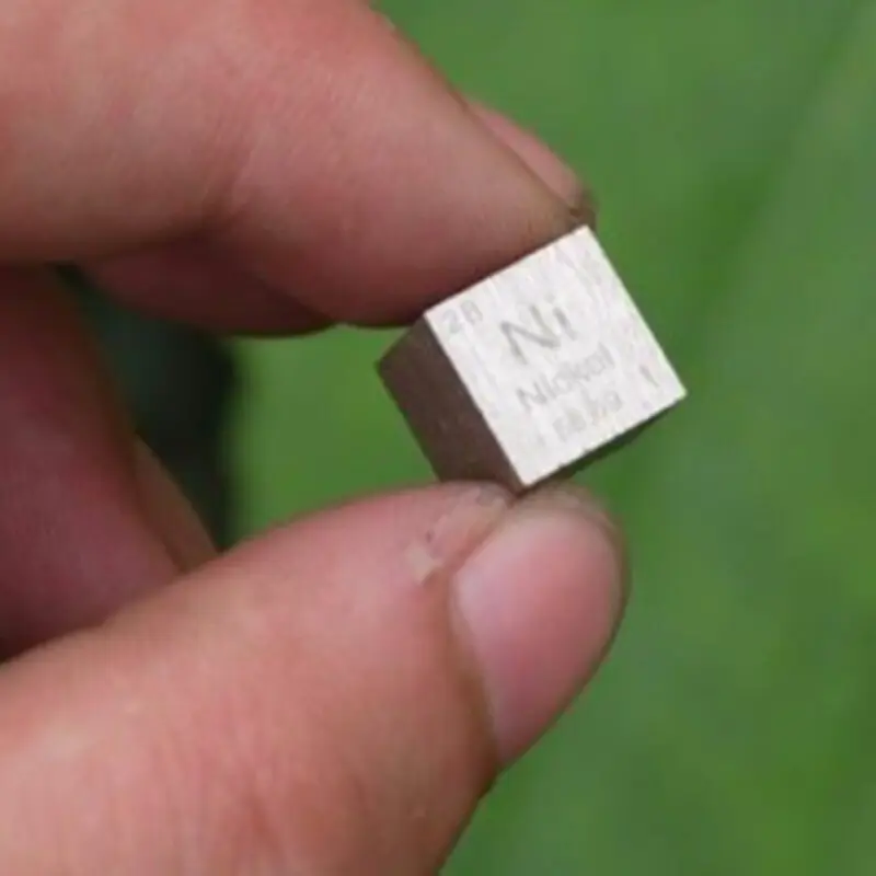 

Nickel density cube Dichte Wrfel Metall 10mm Dichte rein 99,5% Periodensystem