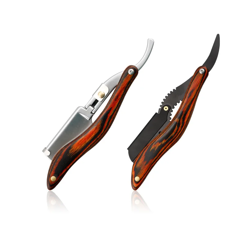 Ручной держатель для бритвы деревянная ручка бритва скребок из нержавеющей