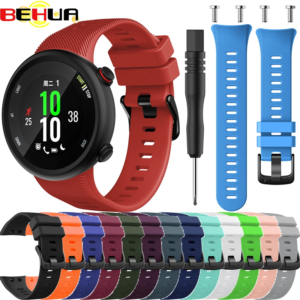 Силиконовый ремешок для часов Garmin Forerunner 45 45s умный Браслет модный спортивный