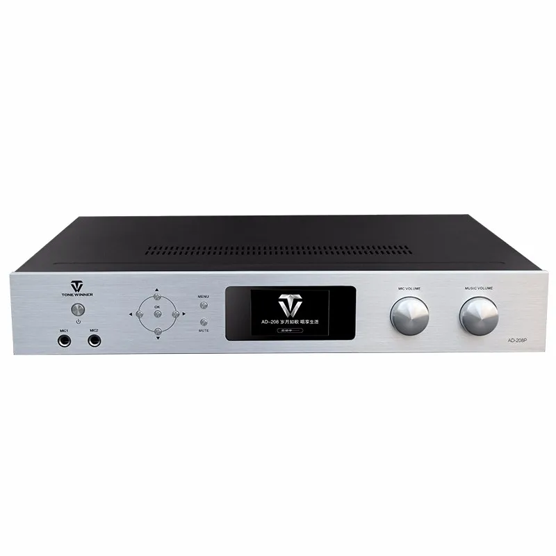 AD-208P цифровой стерео реверберация домашняя КТВ караоке предусилитель усилитель |