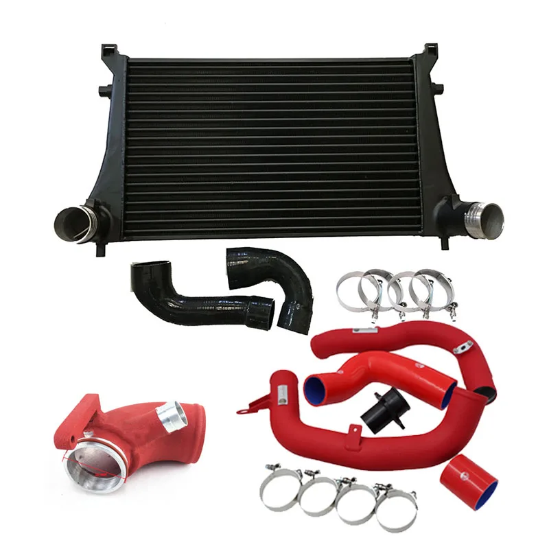 

Интеркулер + комплект заряжающей трубы для A3/S3 / Golf 7 GT I/R MK7 golf 7 EA888 TT TTS Seat leon Octavia 1.8TSI 2.0TSI, бак толщиной 65 мм