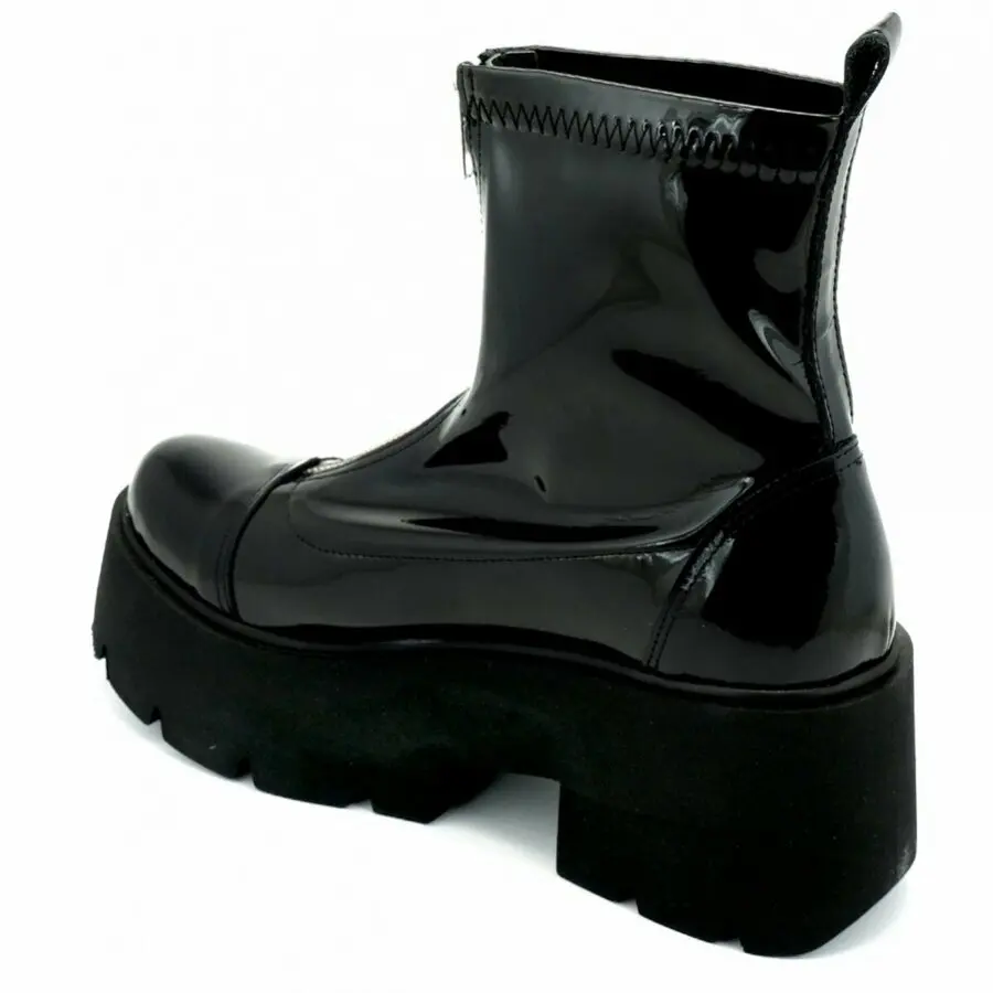 

Women Boots Vital Arman Women'S Thick Soled Patent Leather Boots