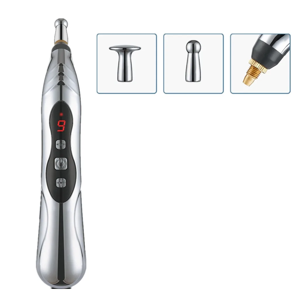 

Electronic Acupuncture Pen Acupoint Massager Laser Energy Meridian Pen Physiotherapy Instrument Pulse Point USB Charging