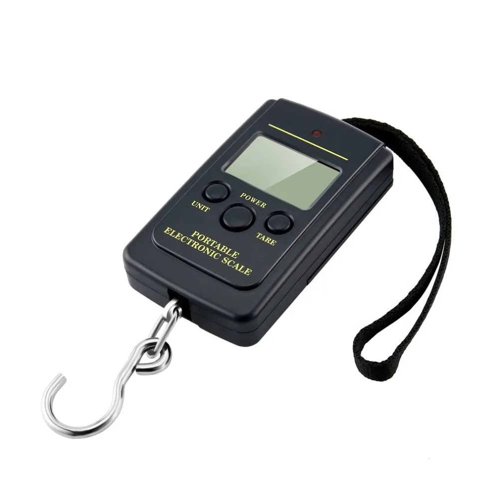 Портативные 40 кг карманные цифровые весы электронные Висячие багажные