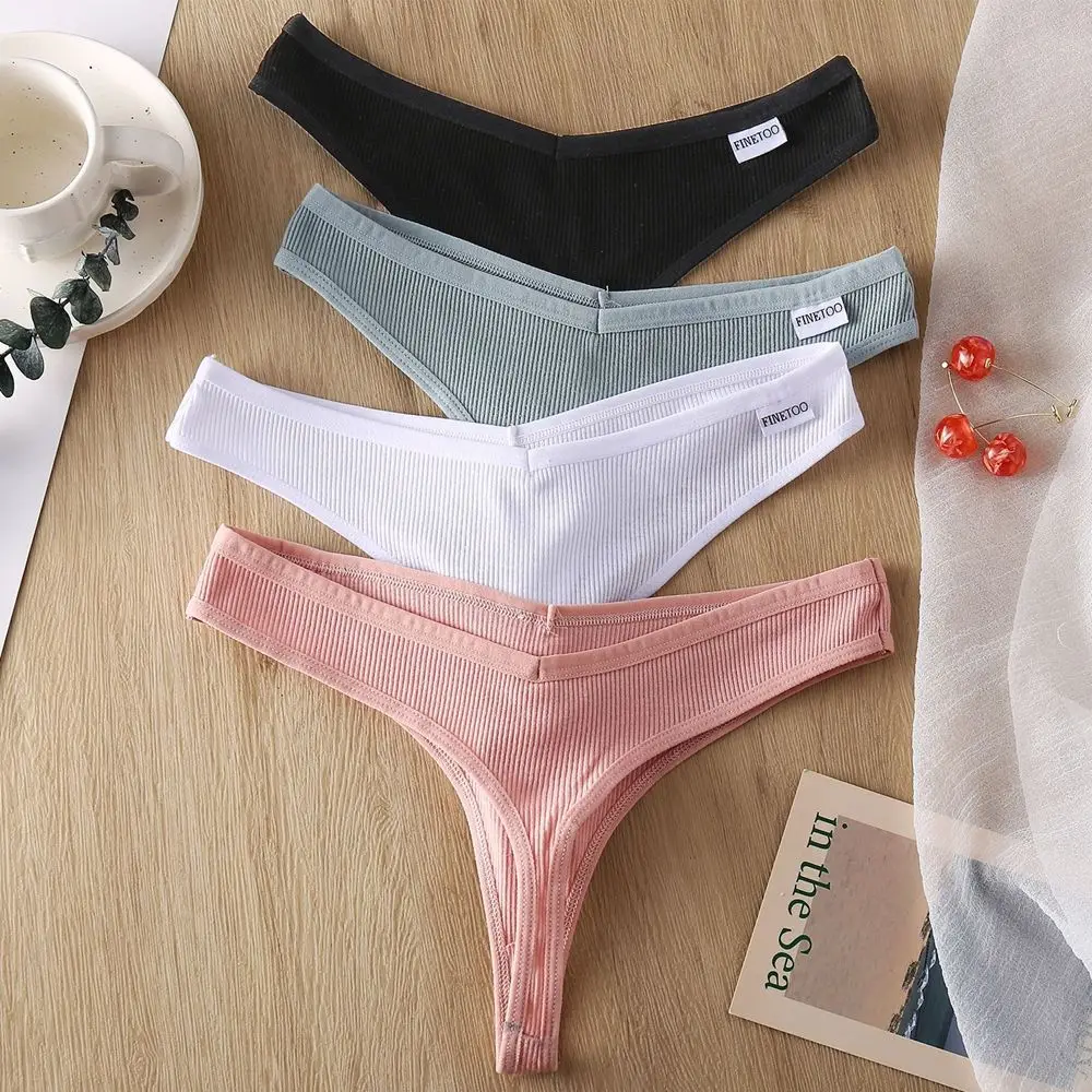 

Women Fruit Embroidery Panties Cotton Sexy Thongs Female Low Rise G-string V Waist Briefs Underwear Girl MXL Intimates Lingerie