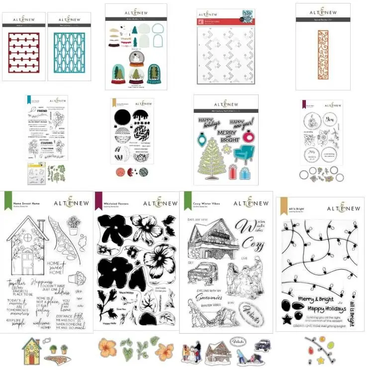 

2021 New Border Christmas Lantern Cutting Dies & Stamps & Stencil & Hot foil Scrapbook Diary Decoration Stencil Embossing Temp