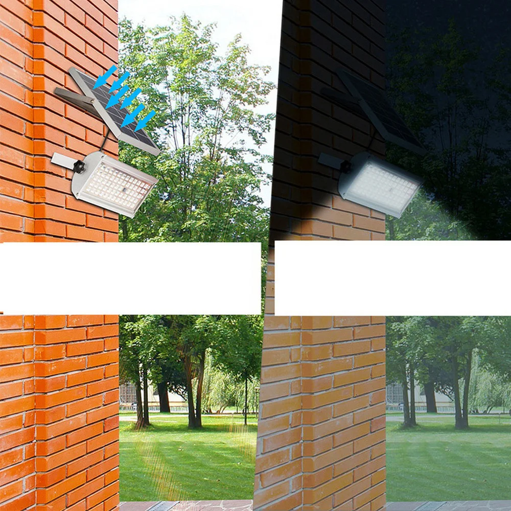 

LED Solar Light Solar Wall Lamp Waterproof Garden Spotlight Courtyard Outdoor Lighting Remote Control Wall Lamp Street Lights