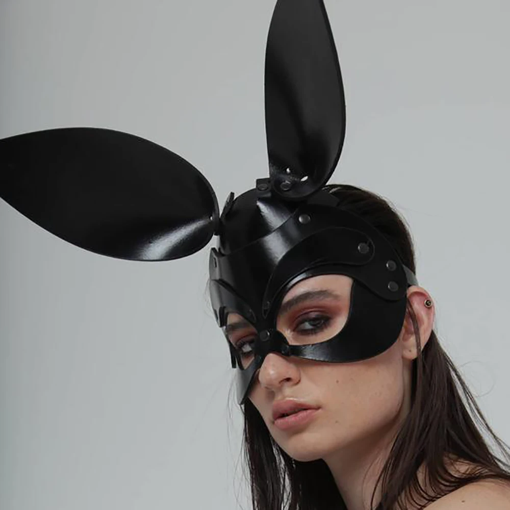 GAMPORL женские кожаные шлепки БДСМ маски поводок эротические костюмы косплей