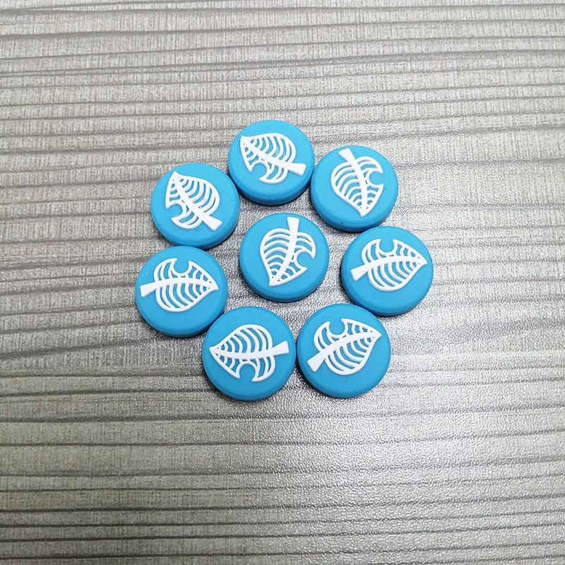 2 шт. съемные силиконовые аналоговые кнопки в виде листьев для большого пальца