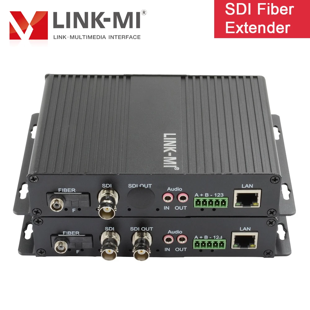 LINK MI SF02 20 км HD/3G SDI волоконный удлинитель данных медиаконвертер или двойные